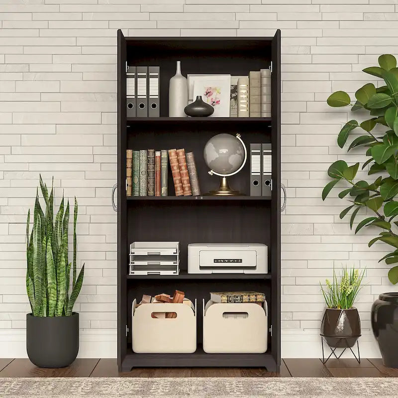 Tall Storage Cabinet with Doors by