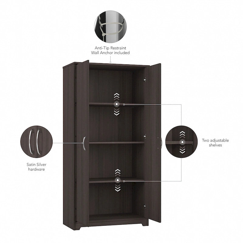 Tall Storage Cabinet with Doors by