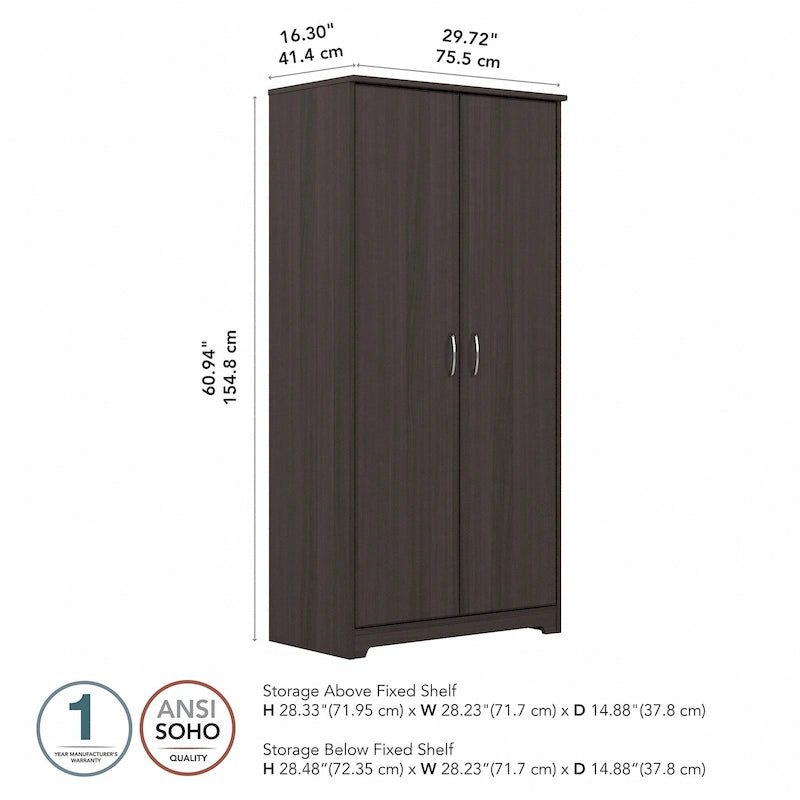 Tall Storage Cabinet with Doors by