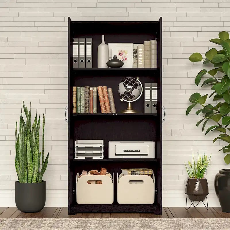 Tall Storage Cabinet with Doors by