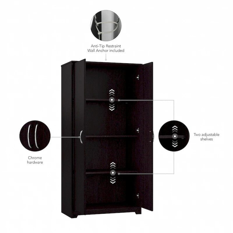 Tall Storage Cabinet with Doors by
