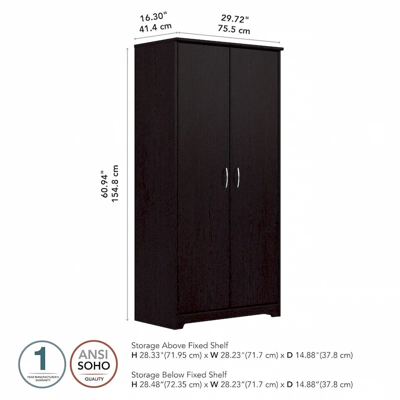 Tall Storage Cabinet with Doors by
