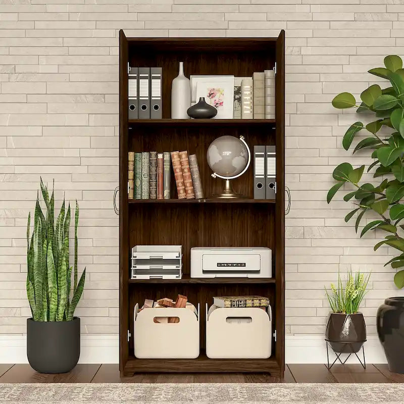 Tall Storage Cabinet with Doors by