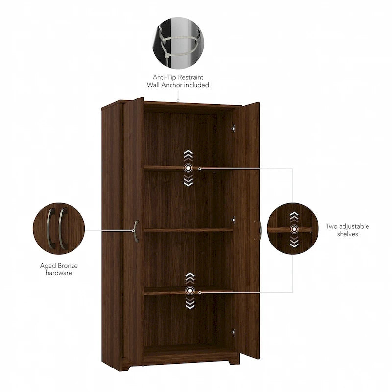 Tall Storage Cabinet with Doors by