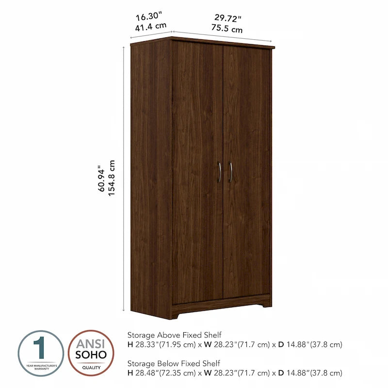 Tall Storage Cabinet with Doors by