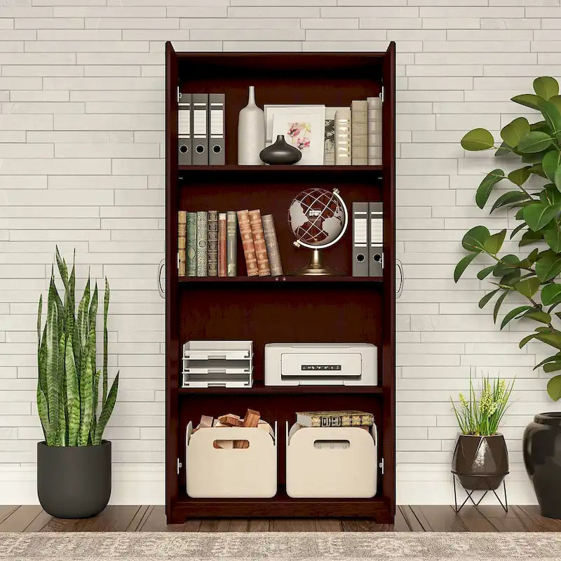 Tall Storage Cabinet with Doors by