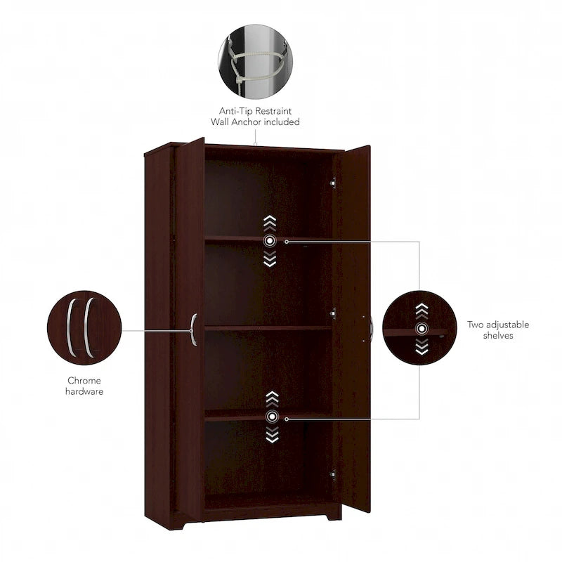 Tall Storage Cabinet with Doors by