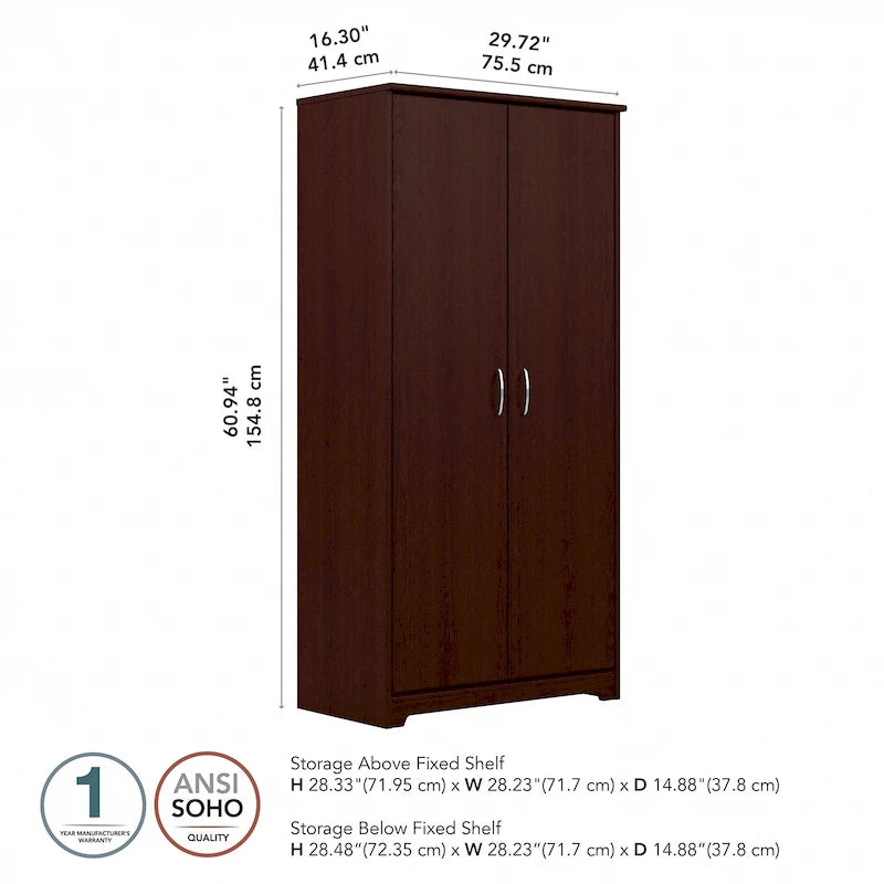 Tall Storage Cabinet with Doors by