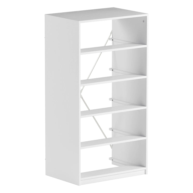 Moderner Stoffschrank mit 5 Schubladen und stabilem Holzrahmen