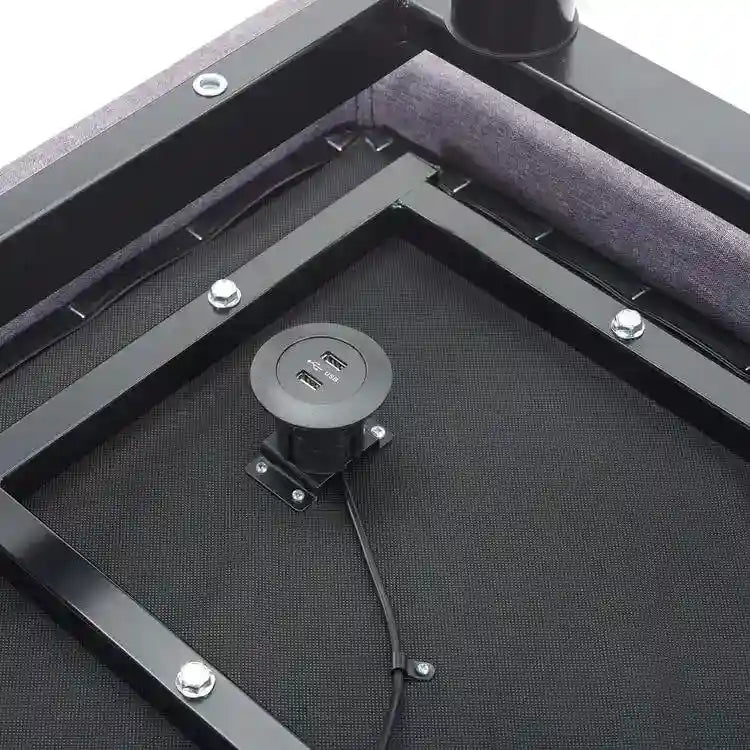 Verstellbares, schmerzlinderndes Bettgestell mit elektrischem Unterbau, 3-stufiger Neigung von Kopf- und Fußbereich, Massage, kabelloser Fernbedienung und USB-Ladeanschlüssen