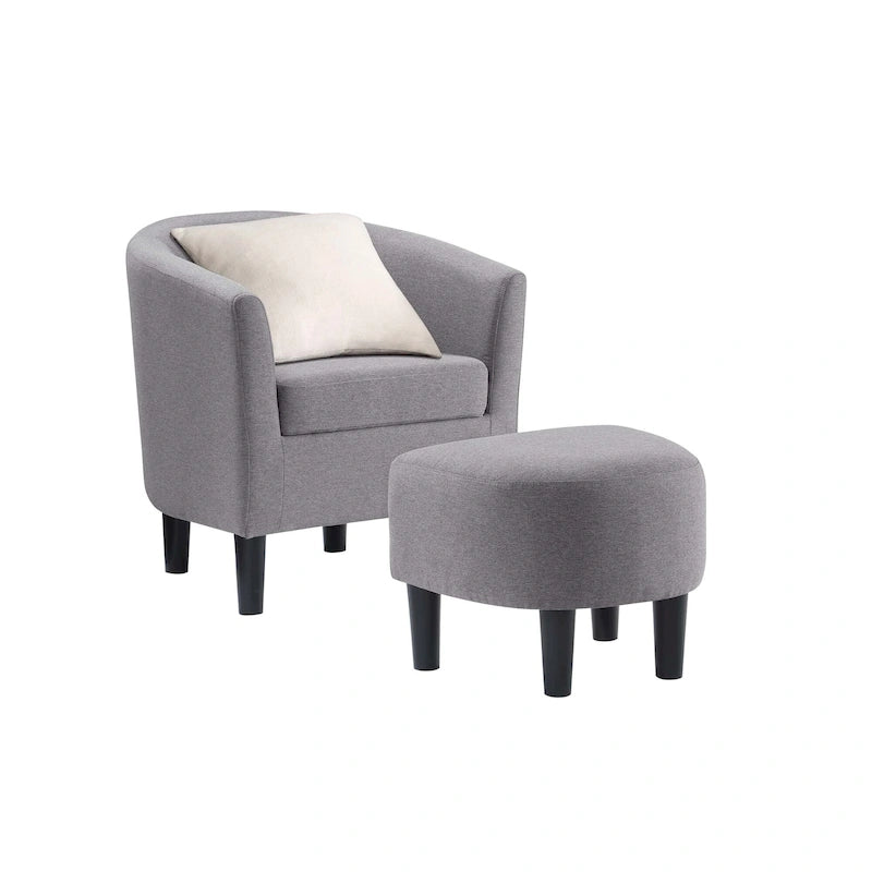 Accent Chair with Ottoman