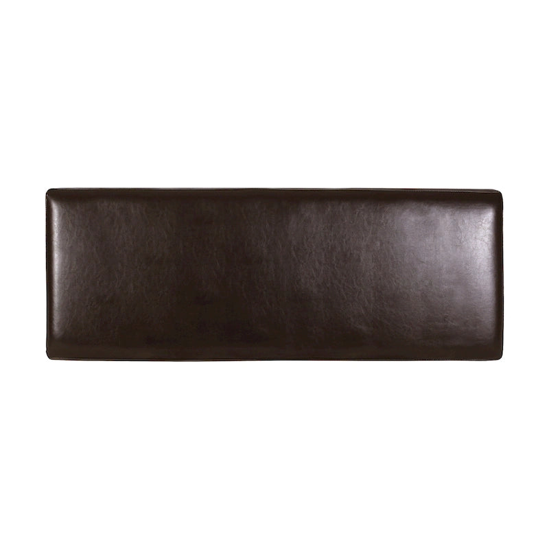 Bonded Leather Storage Ottoman Bench by