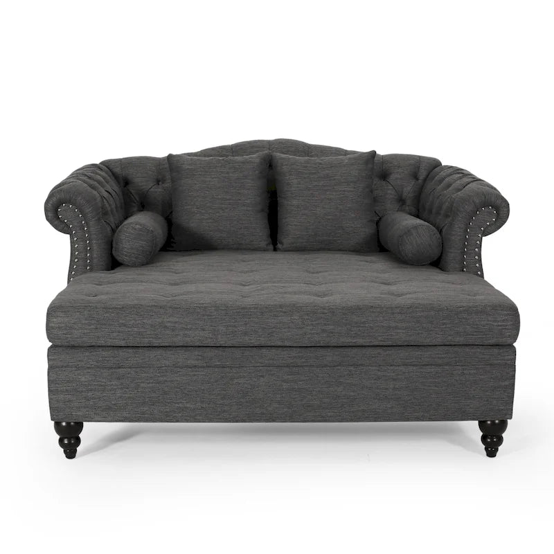 Tufted Double Chaise Lounge by - 62.50 L x 58.50 W x 34.00 H