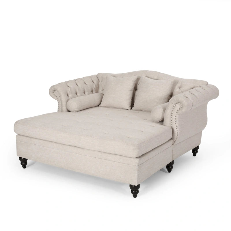 Tufted Double Chaise Lounge by - 62.50 L x 58.50 W x 34.00 H
