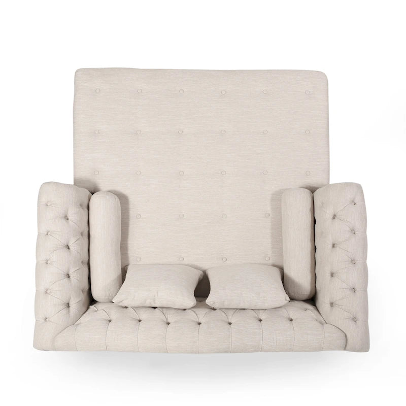 Tufted Double Chaise Lounge by - 62.50 L x 58.50 W x 34.00 H