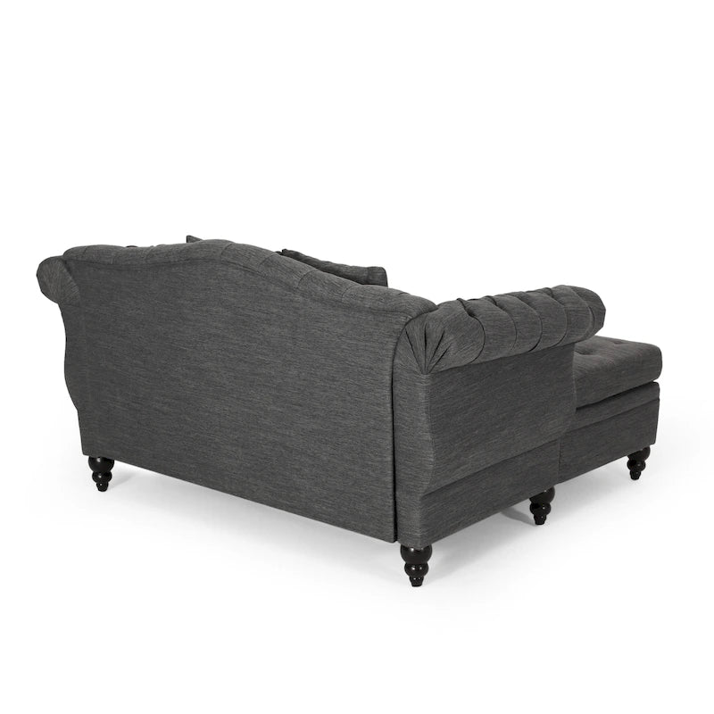 Tufted Double Chaise Lounge by - 62.50 L x 58.50 W x 34.00 H