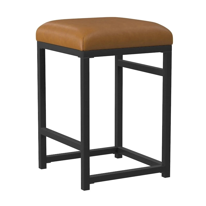 Rückenloser Metall-Barhocker, 24 Zoll – 24 Zoll