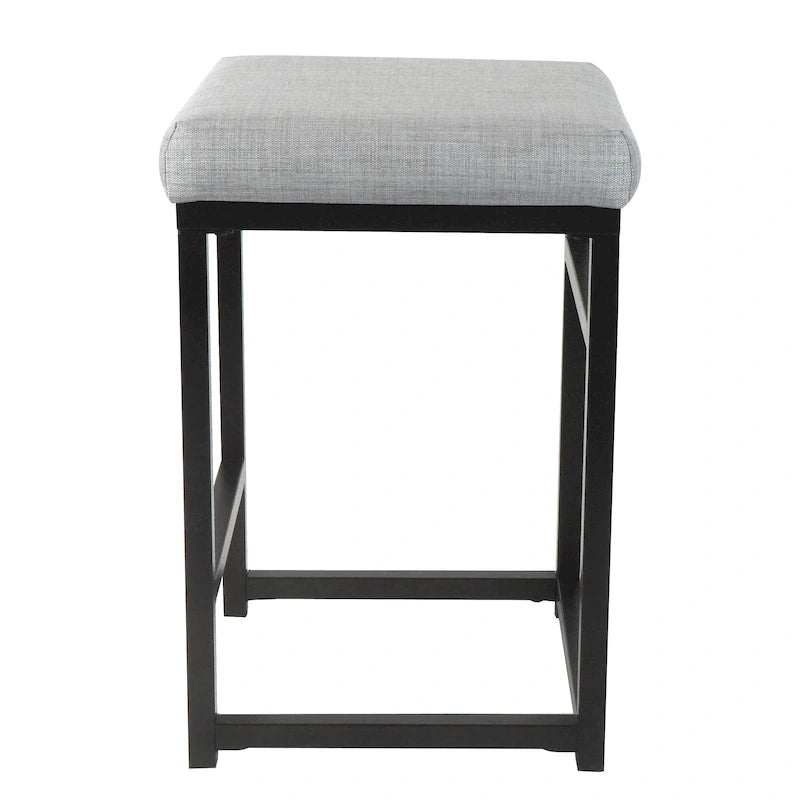 Rückenloser Metall-Barhocker, 24 Zoll – 24 Zoll
