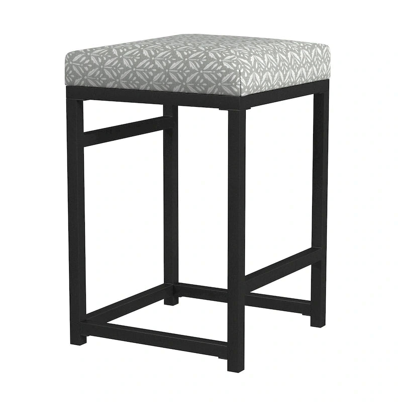 Rückenloser Metall-Barhocker, 24 Zoll – 24 Zoll
