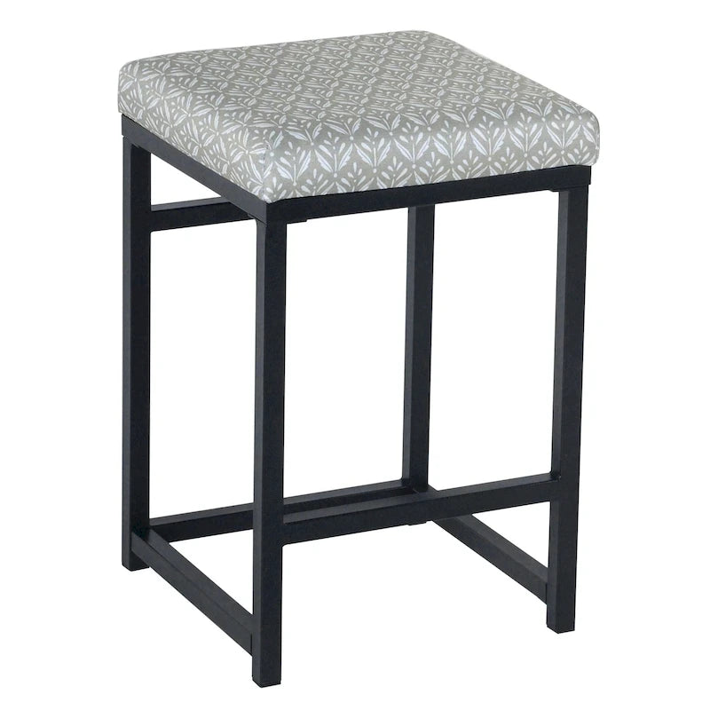 Rückenloser Metall-Barhocker, 24 Zoll – 24 Zoll