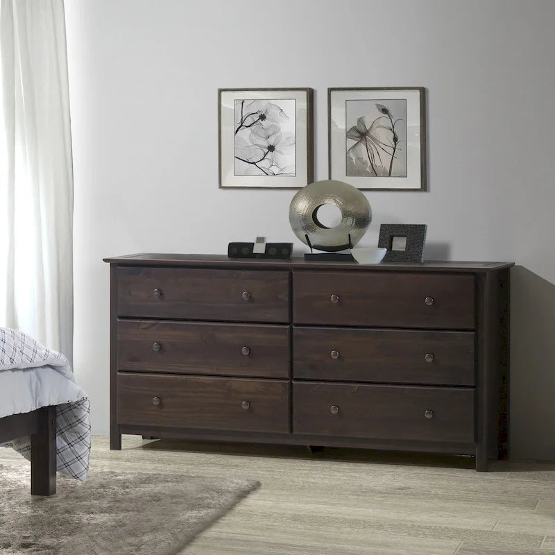 style 6-drawer Solid Wood Dresser