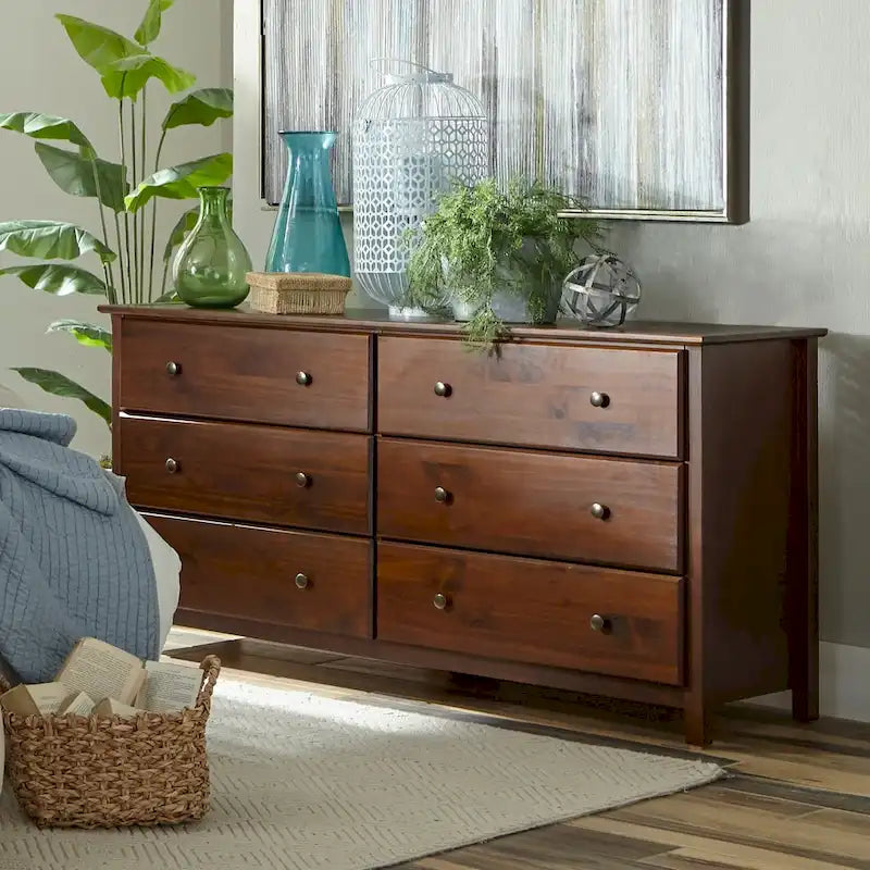 style 6-drawer Solid Wood Dresser