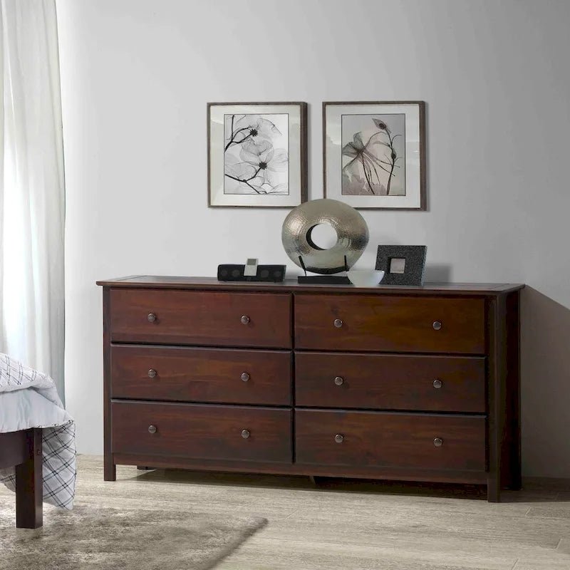style 6-drawer Solid Wood Dresser
