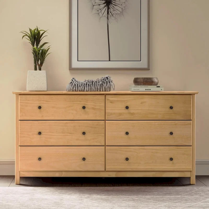 style 6-drawer Solid Wood Dresser