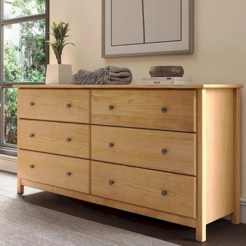 style 6-drawer Solid Wood Dresser