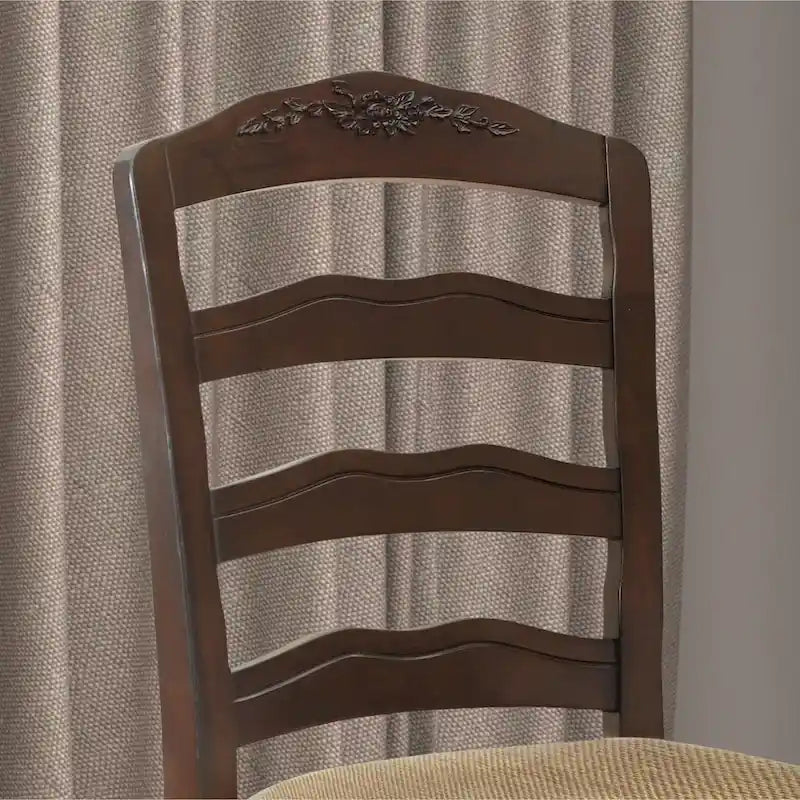 Traditional Wood Ladderback Dining Chairs (Set of 2) by