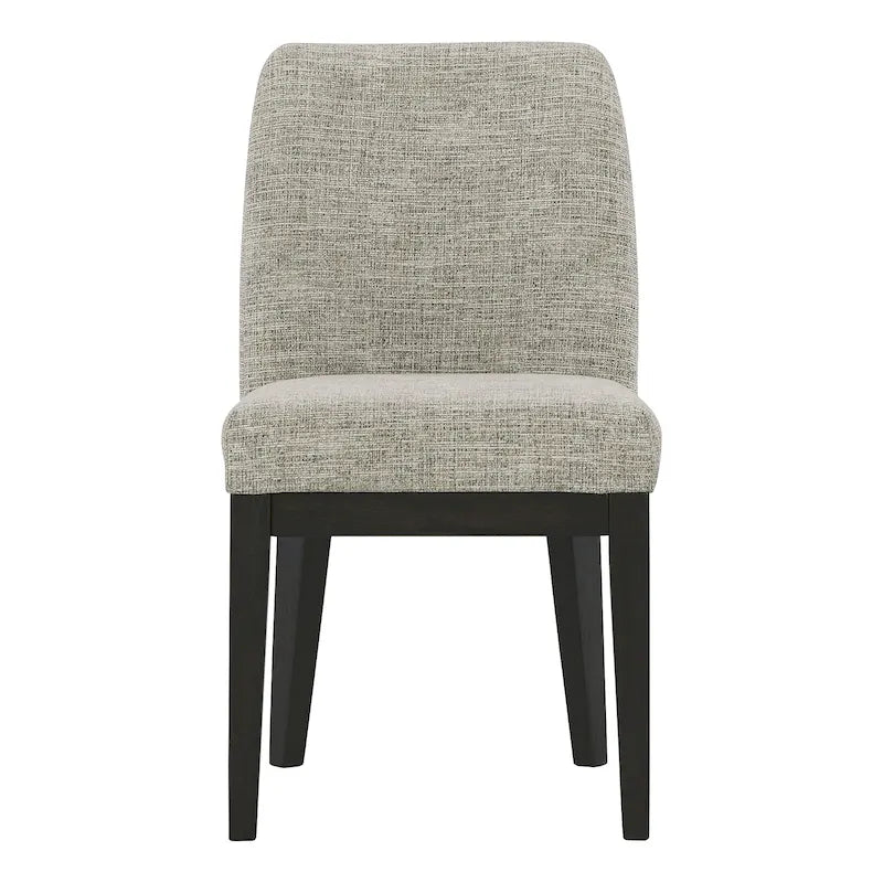 Dunkelbrauner gepolsterter Esszimmerstuhl, 2er-Set – 20.5 W x 24 D x 35.5 H