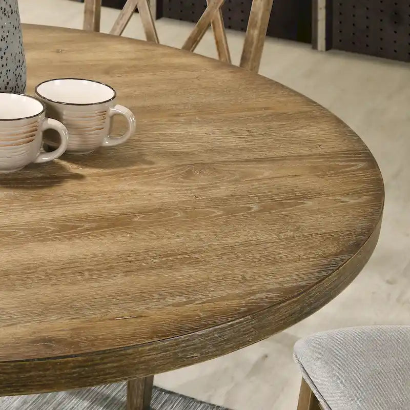Mesa redonda de comedor con base de pedestal - N/A