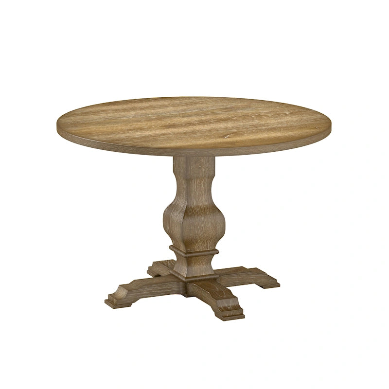 Mesa redonda de comedor con base de pedestal - N/A