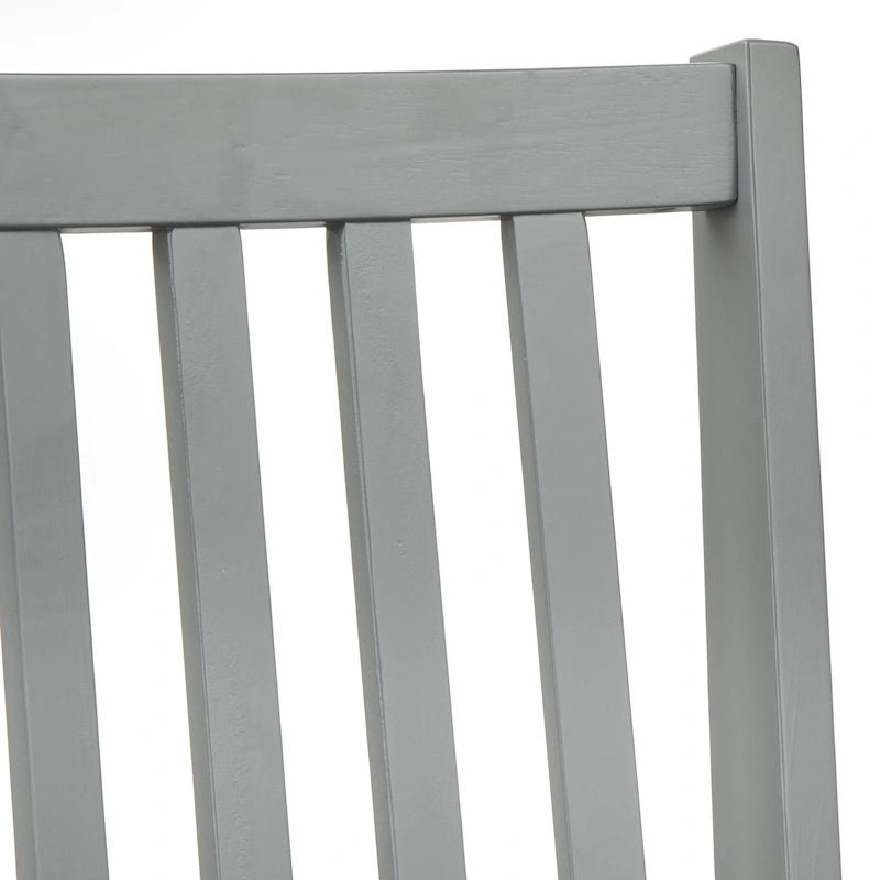 Solid Wood Slat Back Dining Chairs (Set of 4)