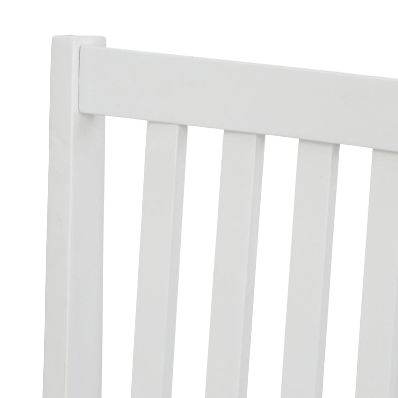Solid Wood Slat Back Dining Chairs (Set of 4)
