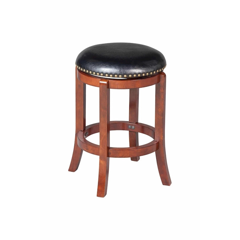 Tabouret de bar noir pivotant, hauteur comptoir