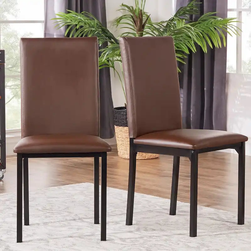 Metal Upholstered Dining Chair (Set of 2) by