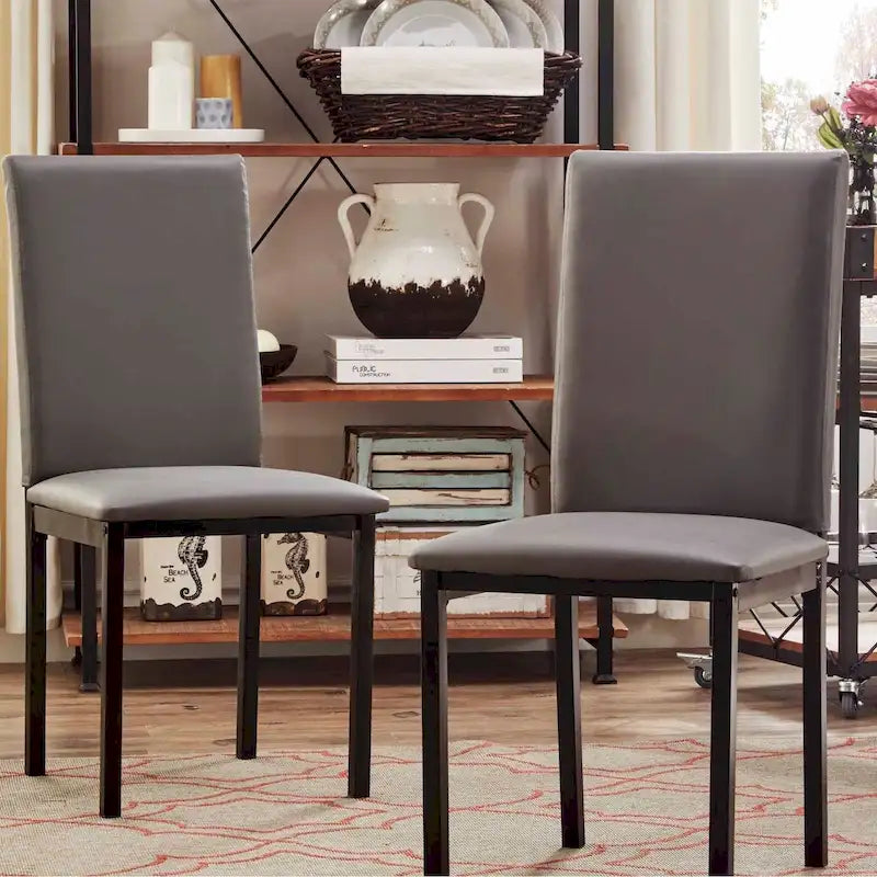 Metal Upholstered Dining Chair (Set of 2) by