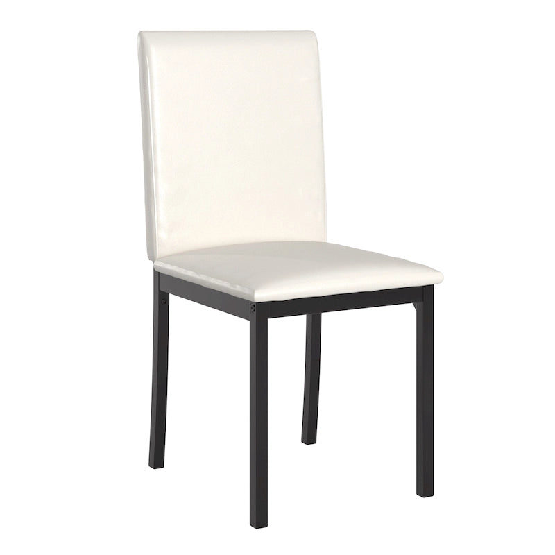 Gepolsterter Esszimmerstuhl aus Metall (2er-Set) von