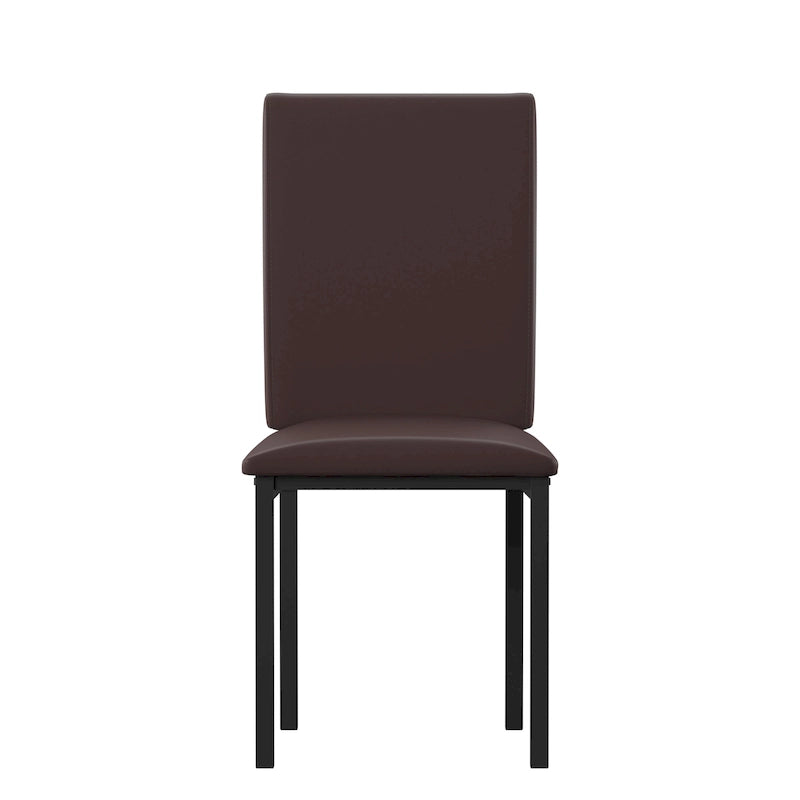 Gepolsterter Esszimmerstuhl aus Metall (2er-Set) von