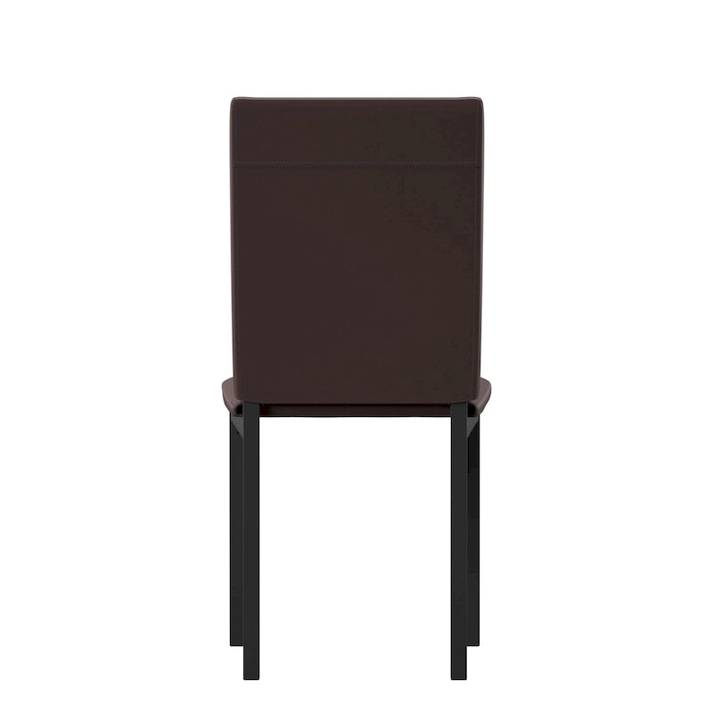 Gepolsterter Esszimmerstuhl aus Metall (2er-Set) von