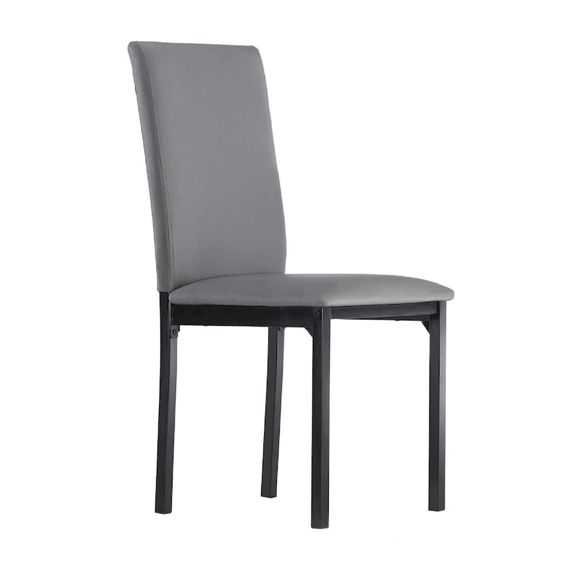 Gepolsterter Esszimmerstuhl aus Metall (2er-Set) von