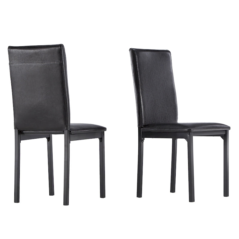 Gepolsterter Esszimmerstuhl aus Metall (2er-Set) von