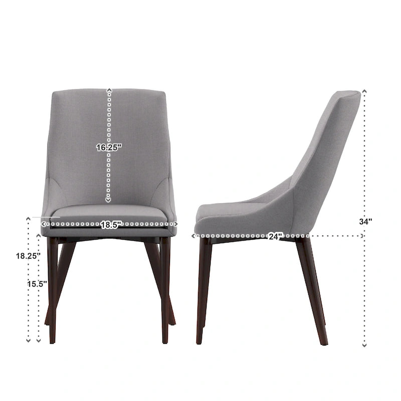 Mid-century Barrel-back Dining Chairs (Set of 2) by