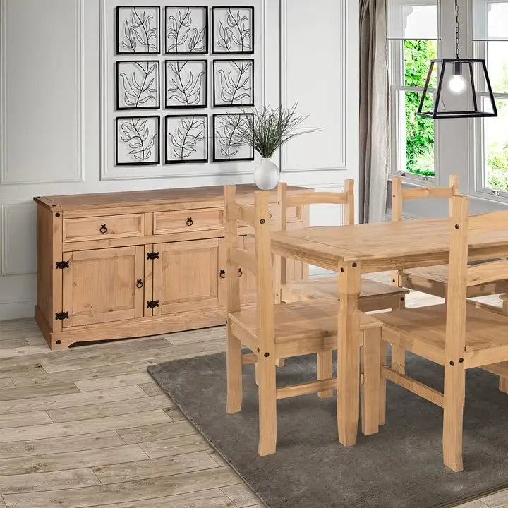 65 Wood Buffet Sideboard Farmhouse