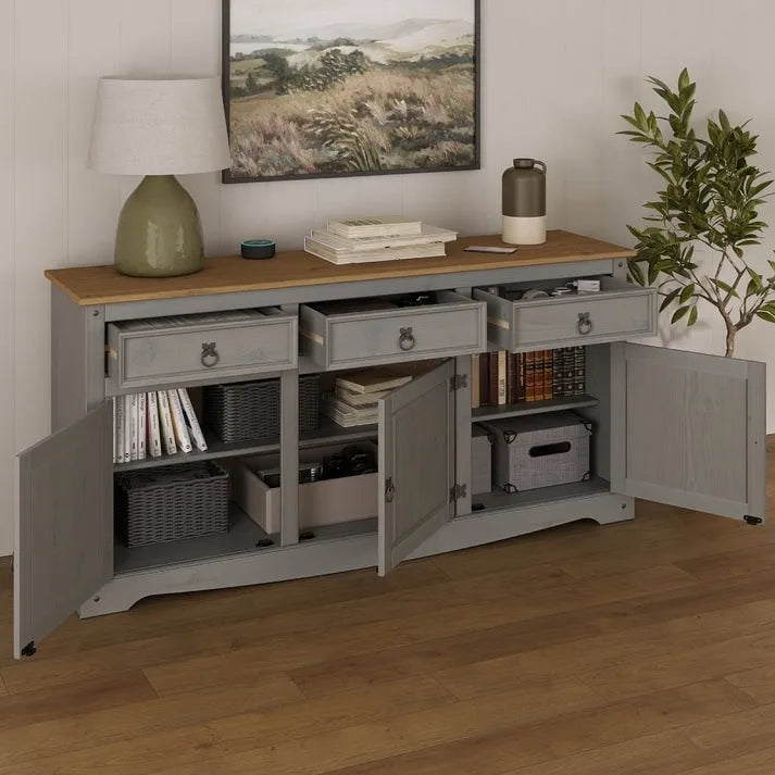 65 Wood Buffet Sideboard Farmhouse