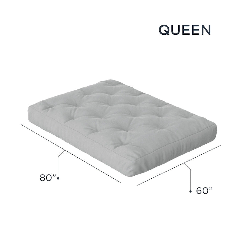 8 Gel Memory Foam Queen Size Futon Mattress
