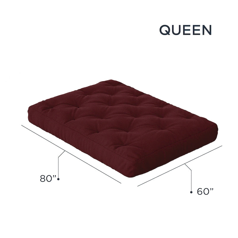 8 Gel Memory Foam Queen Size Futon Mattress