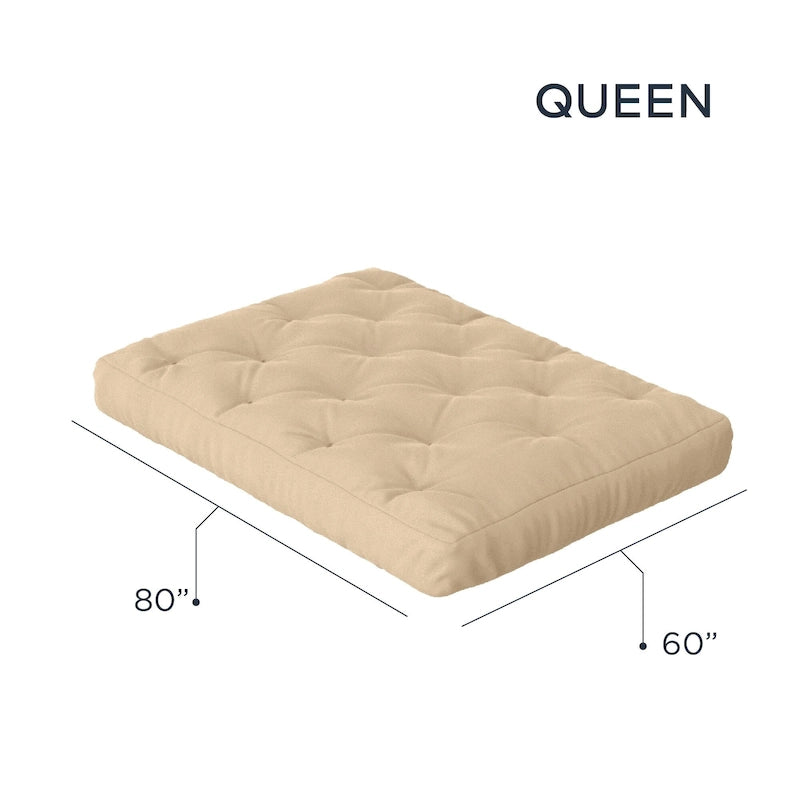 8 Gel Memory Foam Queen Size Futon Mattress