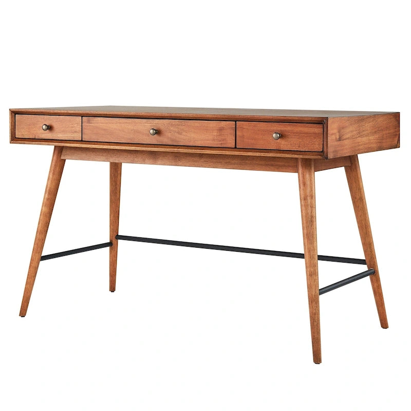 Wood 3-drawer Writing Desk by
